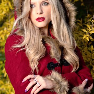 1950s Solid Buckle Fur Trimmed Coat