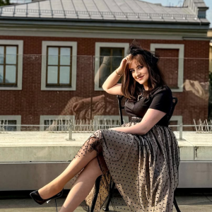 Black 1950s Polka Dot Swing Dress
