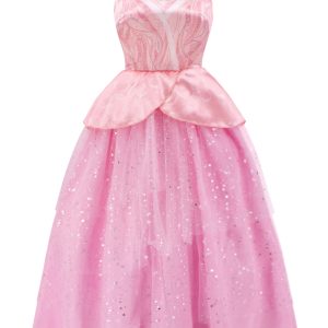 Pink 1950s Wicked Spaghetti Mesh Patchwork Dress